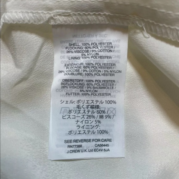 NWT J. Crew Ivory Flutter Lace Tank Cami Women's Size Medium G8413 $89 - Picture 7 of 11